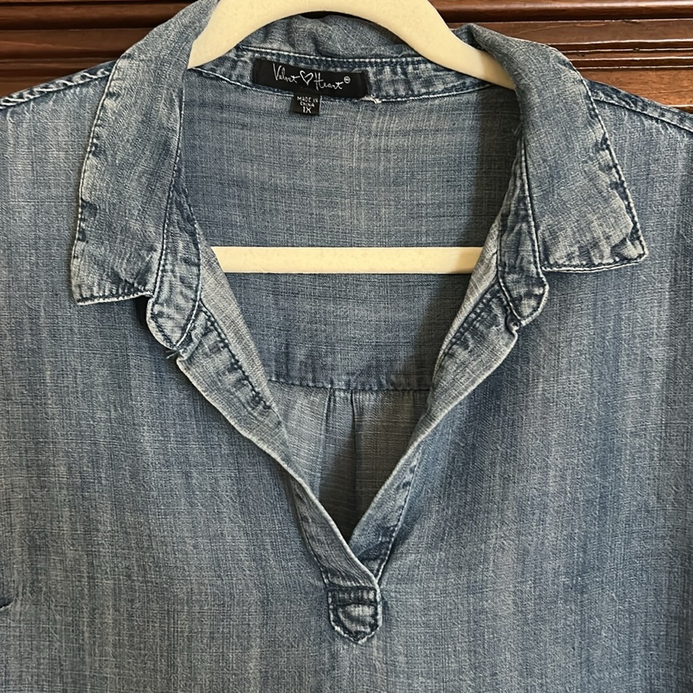 Denim Blue Casual Dress - Picture 6 of 9